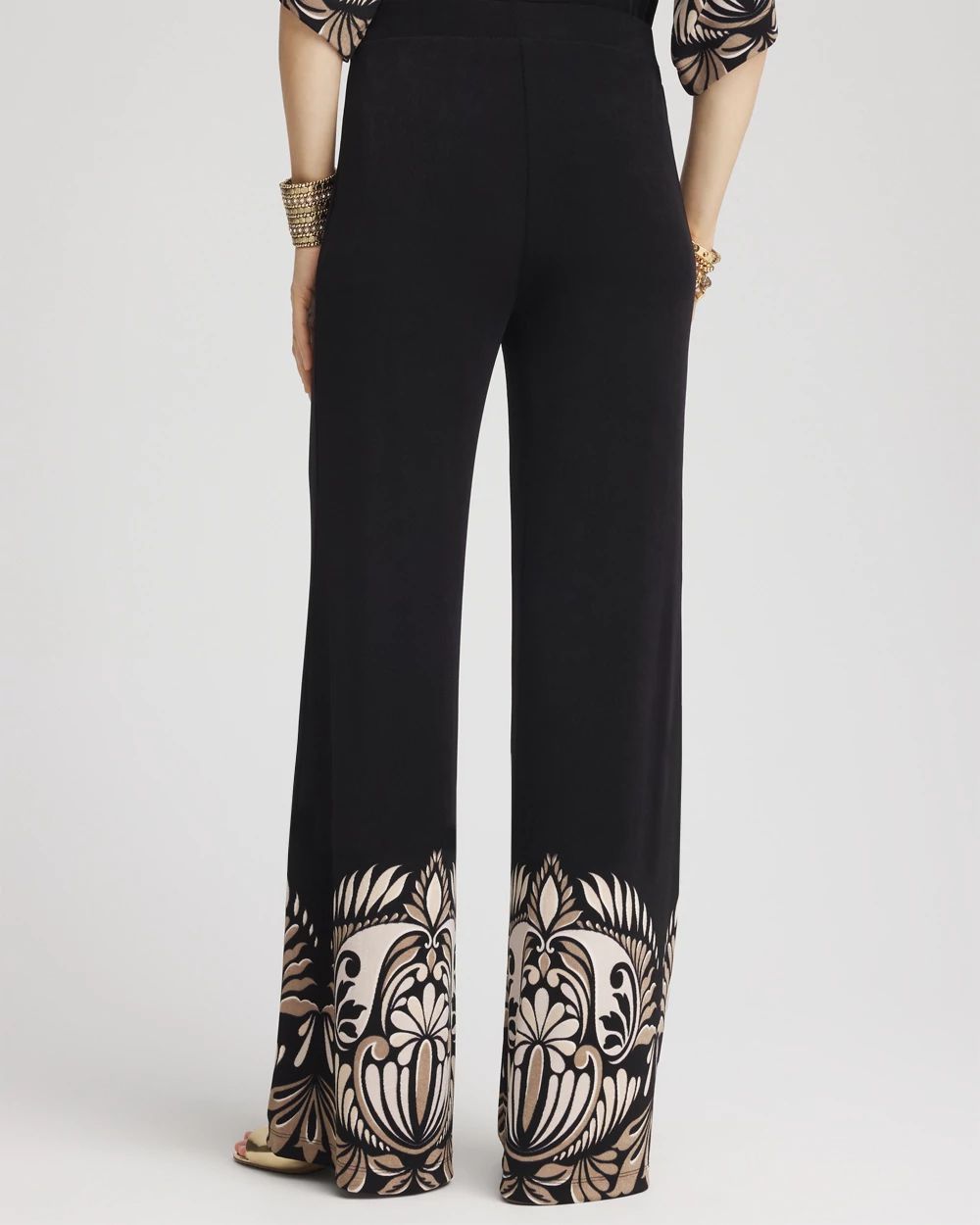 Travelers™ Wide-Leg Border Print Pants | Chico's